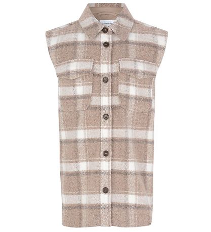 Designers Remix Väst - Ull/Polyester - G Jayden - Beige Rutig
