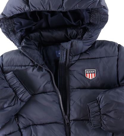 GANT Puffer Jacket - Retro Shield - Evening Blue