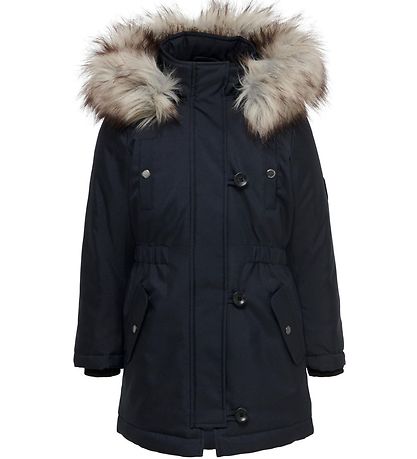 Kids Only Jacket - Noos - KogIris - Night Sky/Fur Light Gre