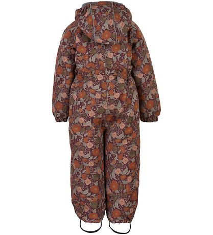Mikk-Line Snowsuit - Floral - Decadent Chocolate