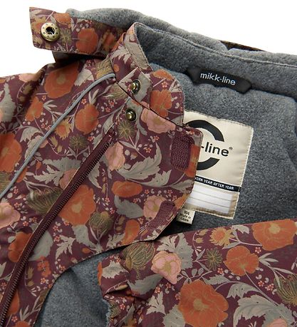 Mikk-Line Snowsuit - Floral - Decadent Chocolate