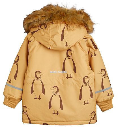 Mini Rodini Winter Coat - Penguin - Beige