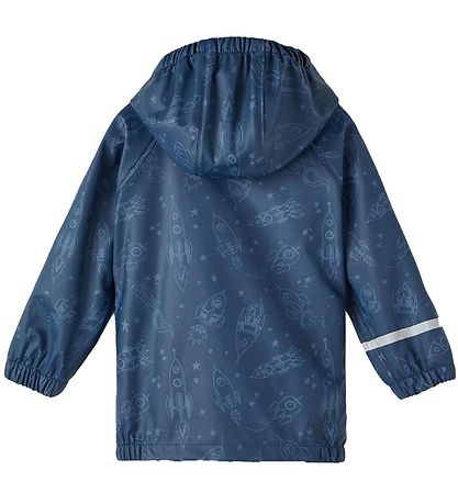 Name It Rainwear w. Suspenders - Noos - NmmDry - Moonlit Ocean