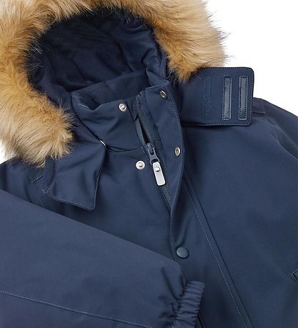 Reima Snowsuit - Stavanger - Navy w. Faux Fur