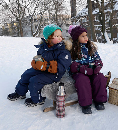 Reima Snowsuit - Stavanger - Navy w. Faux Fur