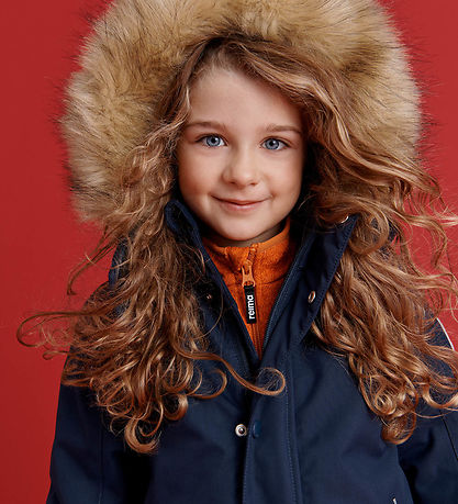 Reima Snowsuit - Stavanger - Navy w. Faux Fur