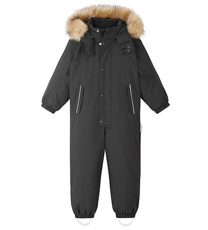 Reima Snowsuit Stavanger Black w. Faux Fur KW IE