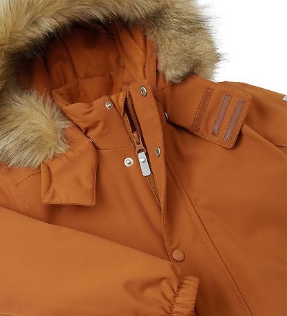 Reima Snowsuit - Stavanger - Cinnamon Brown w. Faux Fur