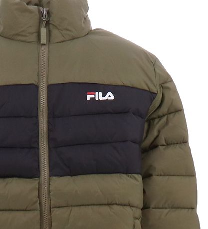 Fila Vadderad jacka - Berglern - Bränd Olive/Månlös natt