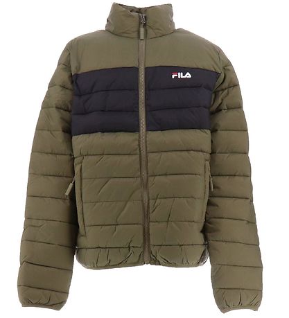 Fila Vadderad jacka - Berglern - Bränd Olive/Månlös natt