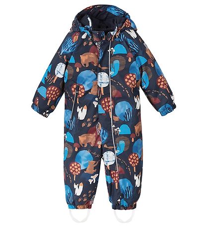Reima Snowsuit - Puhuri - Navy w. Print