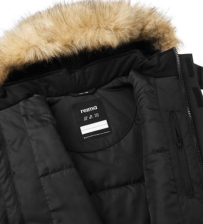 Reima Winter Coat - Naapuri - Black w. Faux Fur