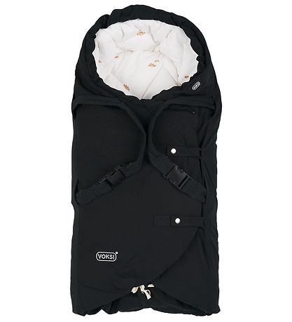 Voksi Fußsack - Carry North - 76//108 cm - Black Flügel