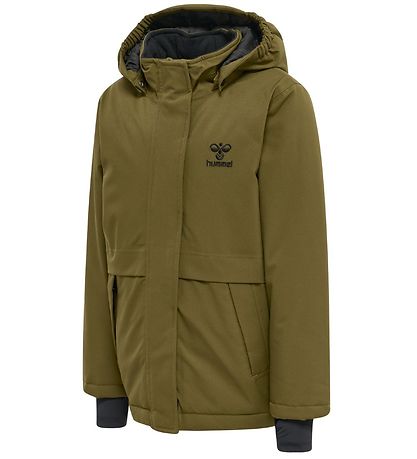 Hummel Winter Coat hmlUrban Dark Olive w. Shevrons KW FR