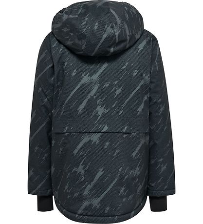 Hummel Vinterjacka - hmlUrban - Black Iris m. Tryck