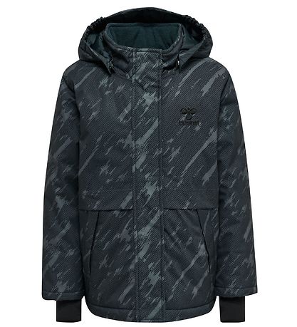 Hummel Vinterjacka - hmlUrban - Black Iris m. Tryck