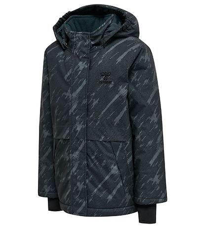 Hummel Vinterjacka - hmlUrban - Black Iris m. Tryck