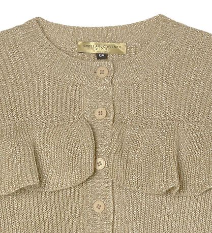 Stella McCartney Kids Cardigan - Strick - Beige/Gold