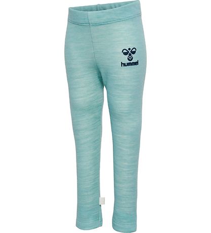 Hummel Leggings - Wool - hmlWolly - Mineral Blue