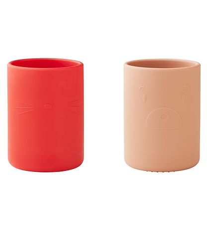 Liewood Becher - 2er-Pack - Ethan - Apple Rot/Toskana Rose Mix