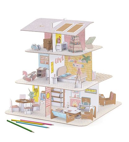 Djeco Creation Set - 36 cm - 225 Parts - Dollhouse