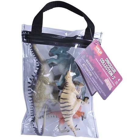 Wild Republic Bag w. Figure - 4 pcs - Dinosaur