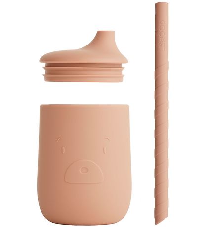 Liewood Cup w. Straws - Ellis - Mr Bear Tuscany Rose