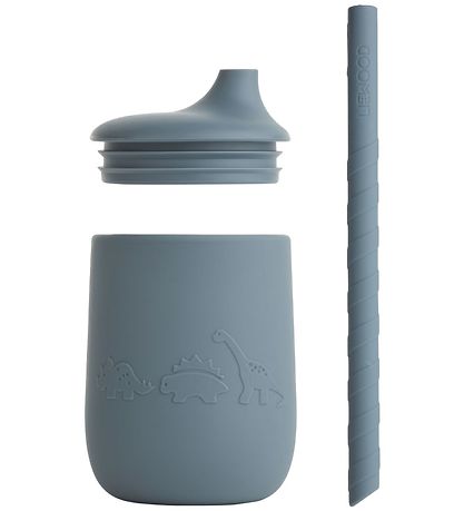 Liewood Mugg m. Sugrör - Ellis - Dino Whale Blue