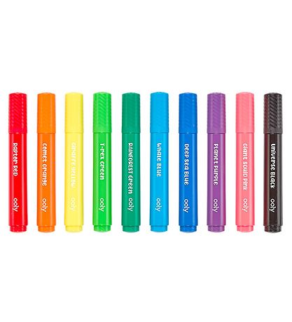 Ooly Jumbo Tusher - BIG Bright Brush - 10 Pcs - Multicolour