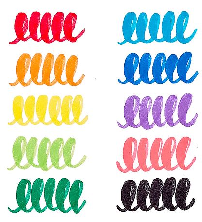 Ooly Jumbo Tusher - BIG Bright Brush - 10 Pcs - Multicolour