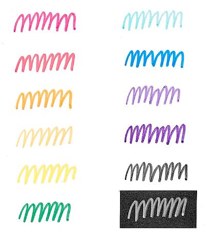 Ooly Marker - Water Based -based - 12 Pcs - Multicolour