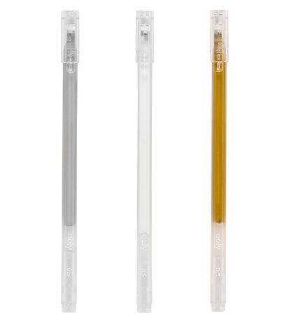 Ooly Color Farbkugelschreiber - Moderne Gelschreiber - Gold/Weiß