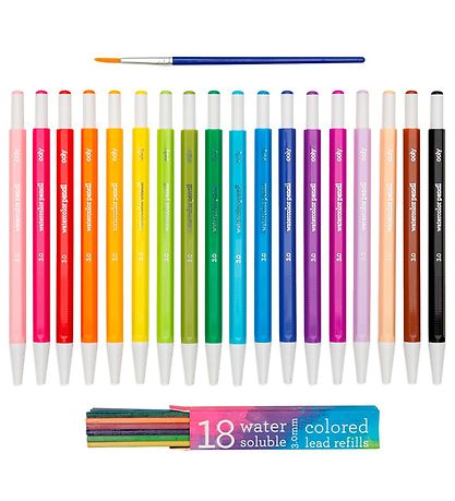 Ooly Watercolor Pen - Chroma Blends - Refillable - 18 Pcs - Mu