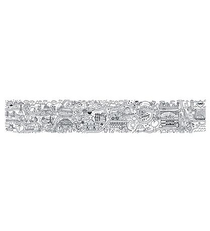 Ooly Fold Out Colouring Book Book - Panorama - USA Road Trippin 