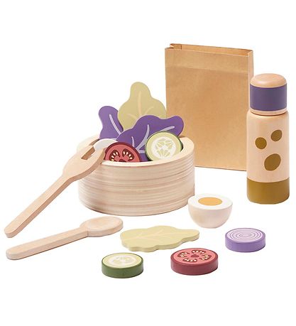 Kids Concept Leksaksmat - Sallad set - Trä