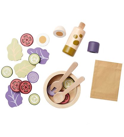Kids Concept Leksaksmat - Sallad set - Trä