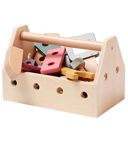 Kids Concept Wooden Toy - Toolbox - Wood