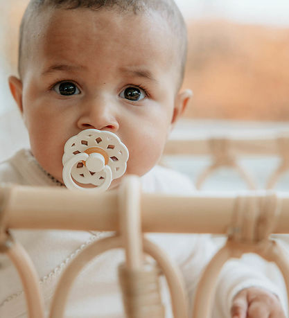 BIBS Bohemia Pacifiers - 2-Pack - Size 1 - Round - Ivory/Sage