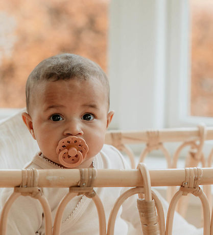 BIBS Bohemia Pacifiers - 2-Pack - Size 2 - Round - Vanilla/Peach