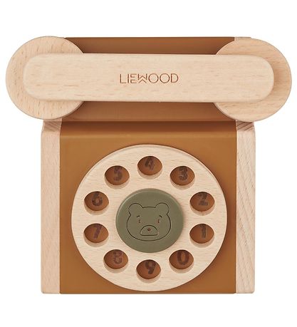 Liewood Wooden Toy - Selma - Classic Phone - Golden Multi Mix