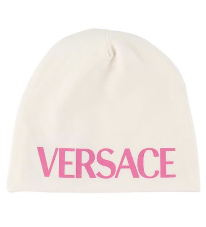 Versace Gift Box - Beanie/Bodysuit s/s - White/Pink w. Logo