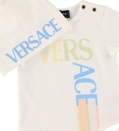 Versace Gvoset - Mssa/Body k/ - Vit/Ljusbl m. Logo