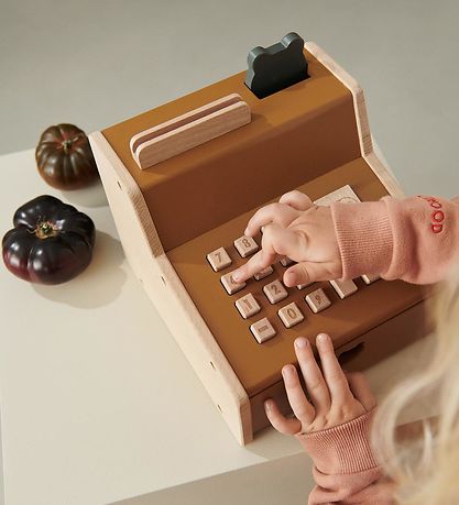 Liewood Wooden Toy - Cash Register - Buck - Blue Fog Multi Mix