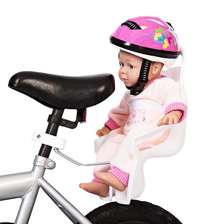 MaMaMeMo Fahrradsitz für Puppe - Weiß