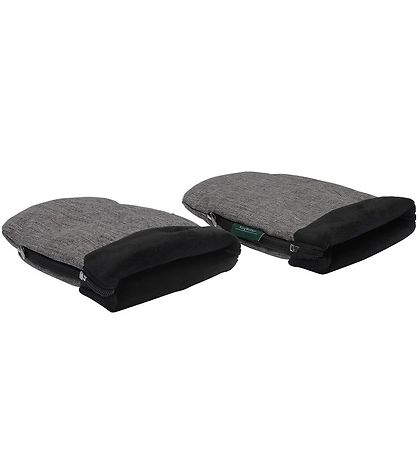 KongWalther Barnvagnshandskar - Østerbro - Gråmelerad/Fleece