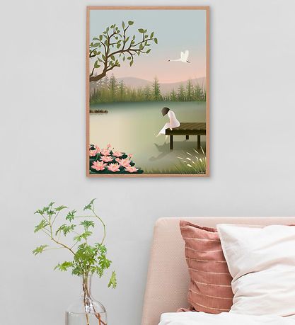 Vissevasse Veggspjald - 30x40 - Girl On The Bridge