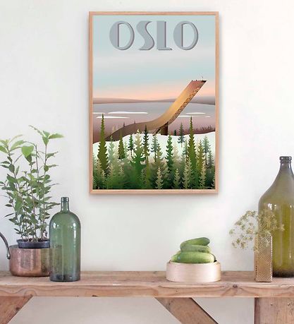 Vissevasse Veggspjald - 30x40 - Oslo Holmenkollbakken