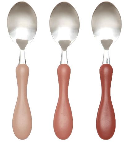 Sebra Spoon Set - Rostfritt Steel - Blossom Rosa