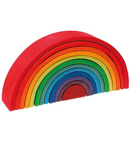 Jouet en bois Grimms - Arc-en-ciel - 12 Parties - Multicolore