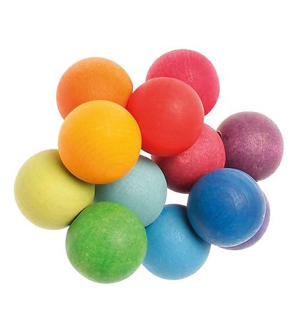 Grimms Träleksaker - Ball Rattle - Flerfärgad